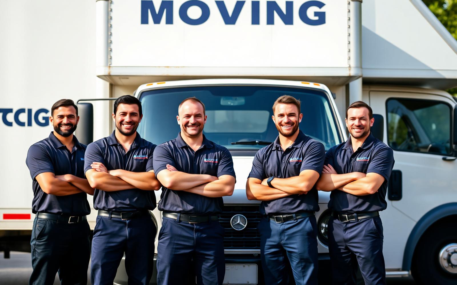 Professional moving crew